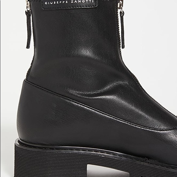 Giuseppe Zanotti Zip Up Combat Boots in Black Size 6.5 - Picture 12 of 13